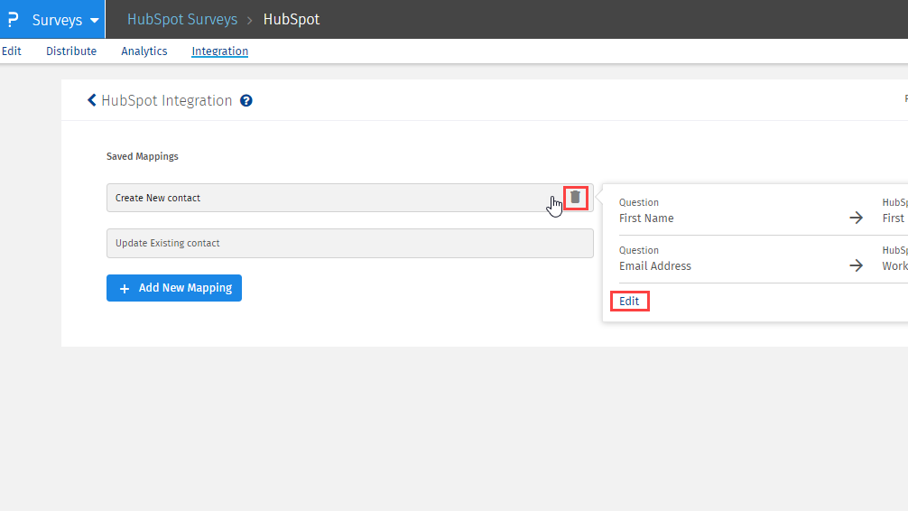 Create multiple mappings